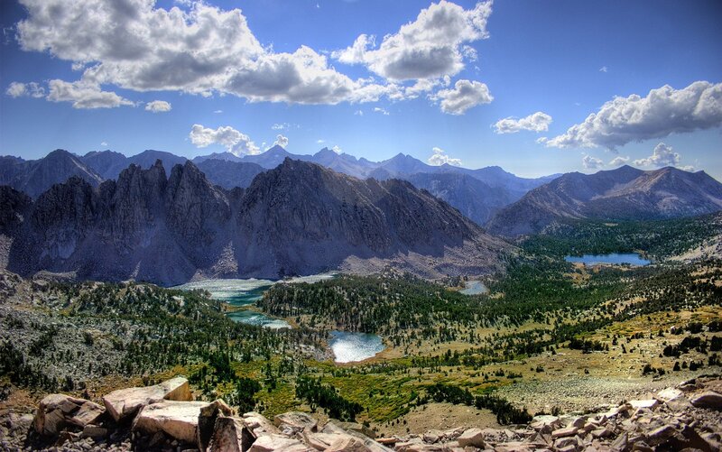 Mountain lake landscape