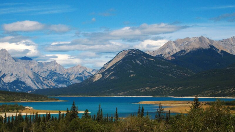 mountain lake landscape