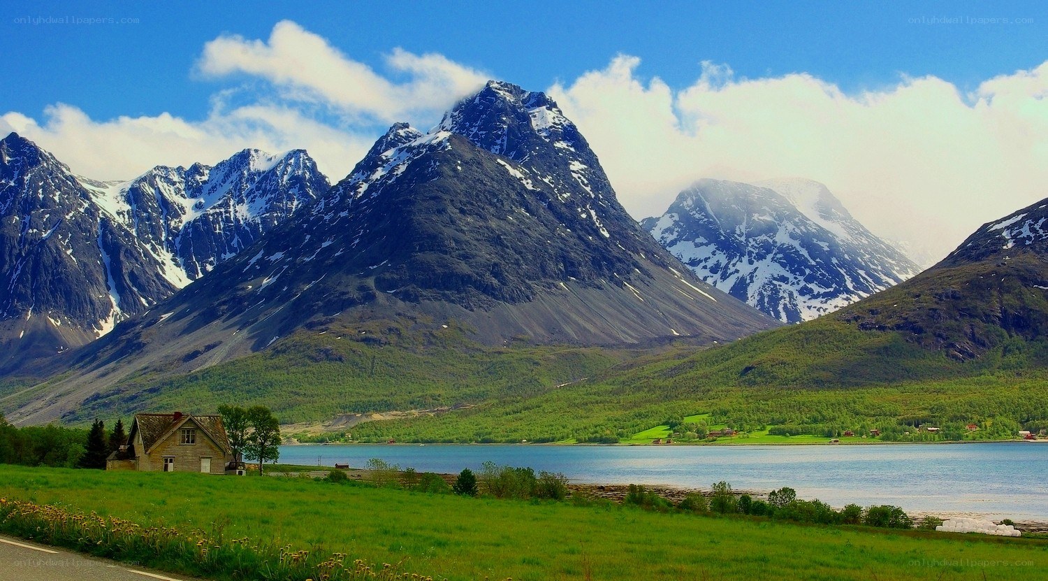 mountain lake landscape