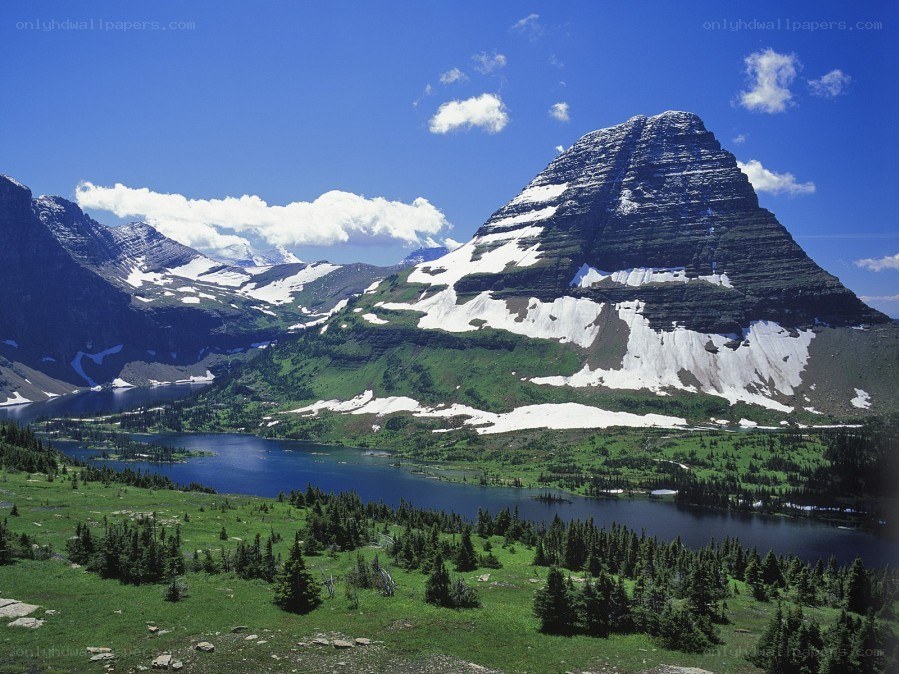 mountain lake landscape
