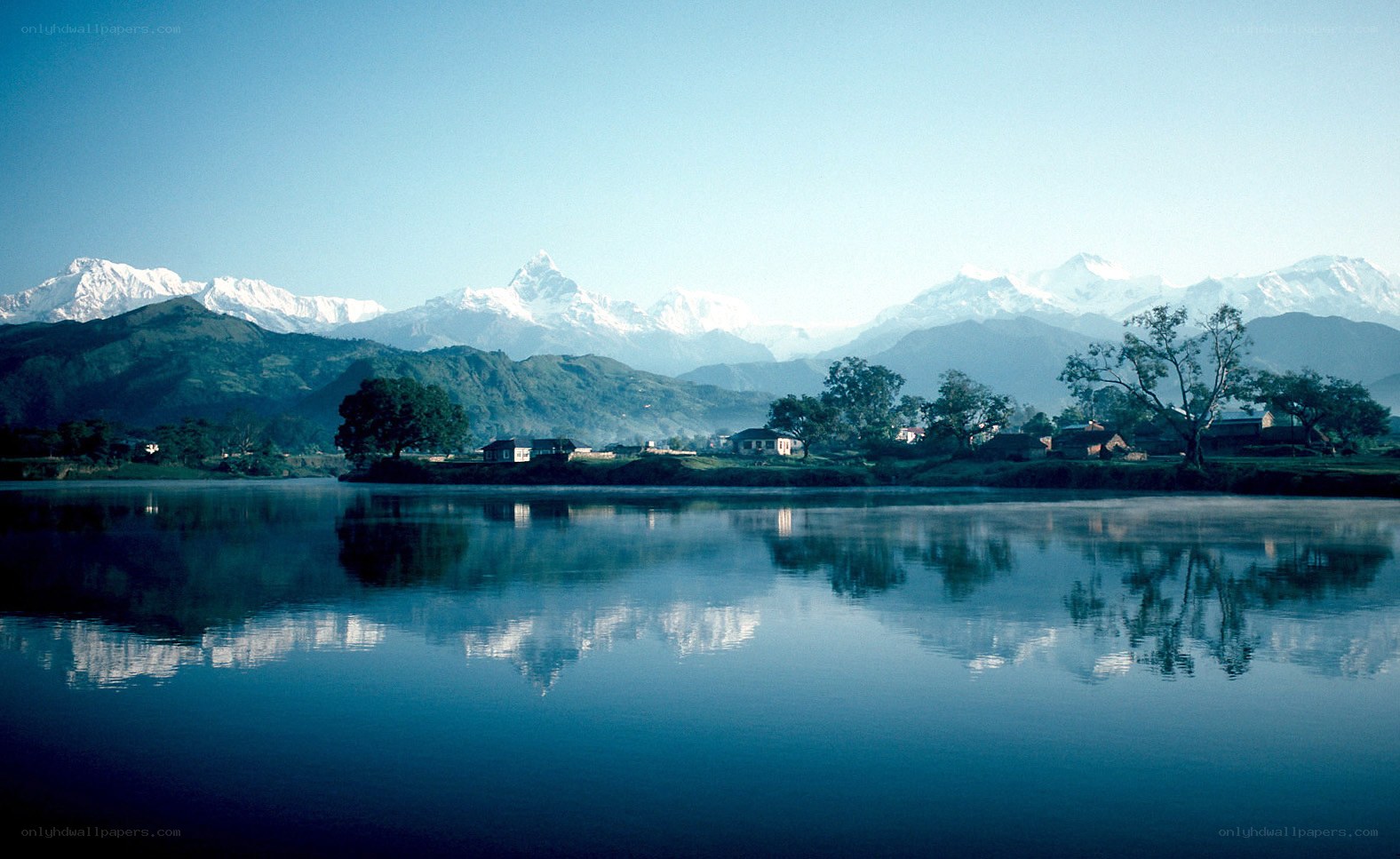 Mountain lake landscape