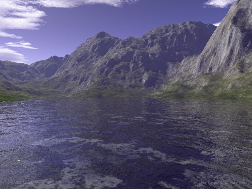mountain lake landscape