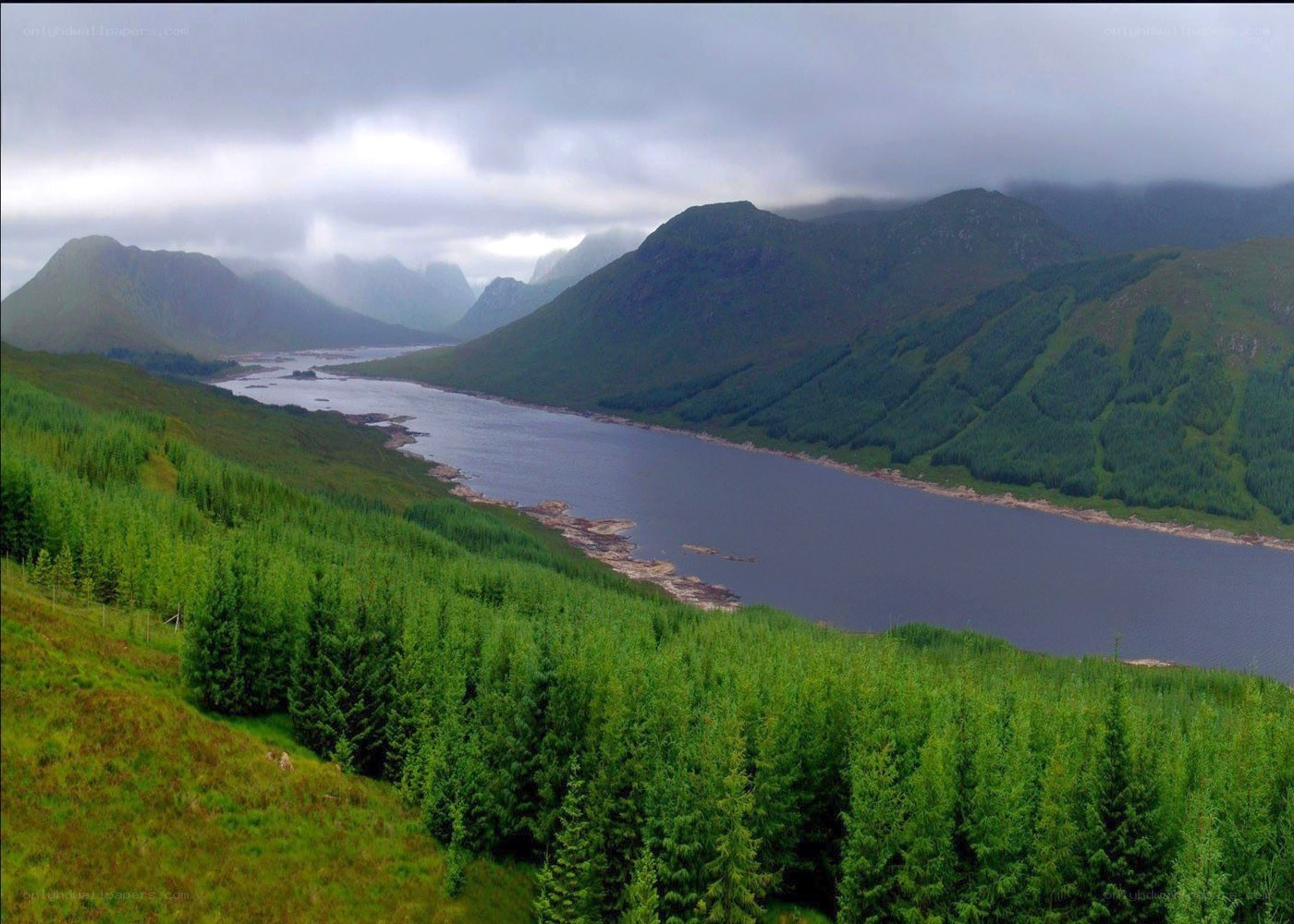 mountain lake landscape