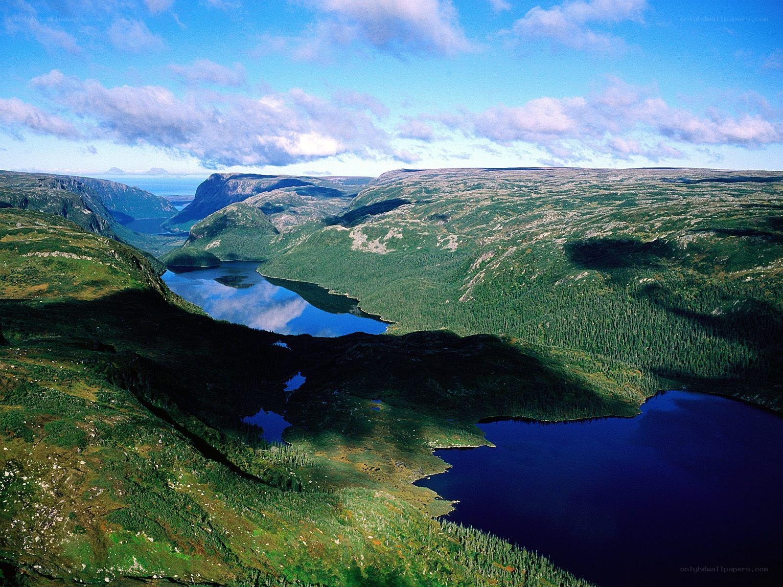 Mountain lake landscape
