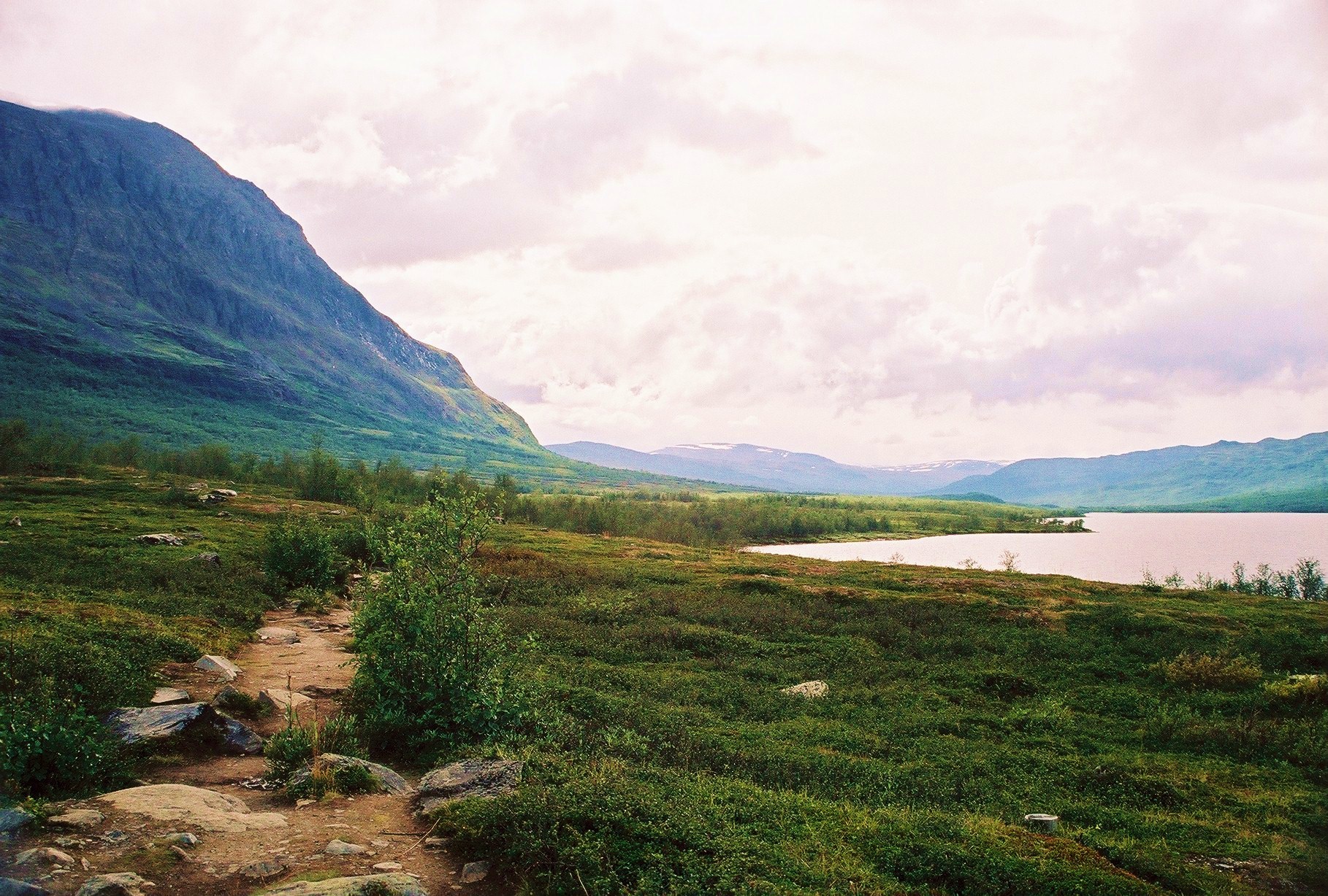 Mountain lake landscape