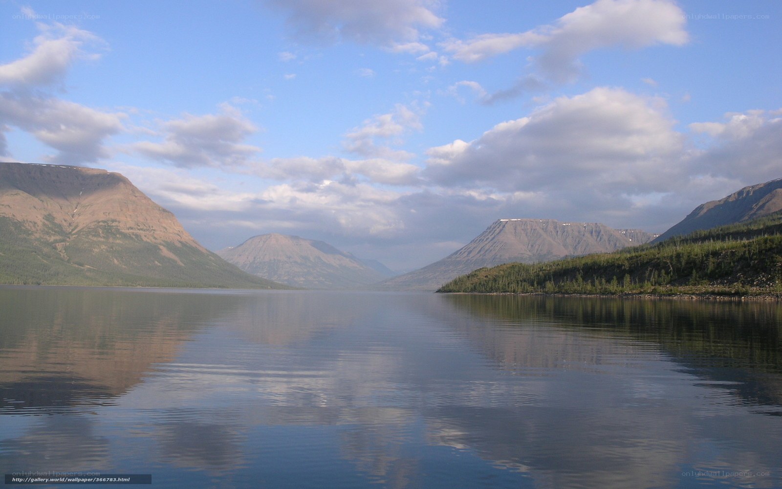 Mountain lake landscape