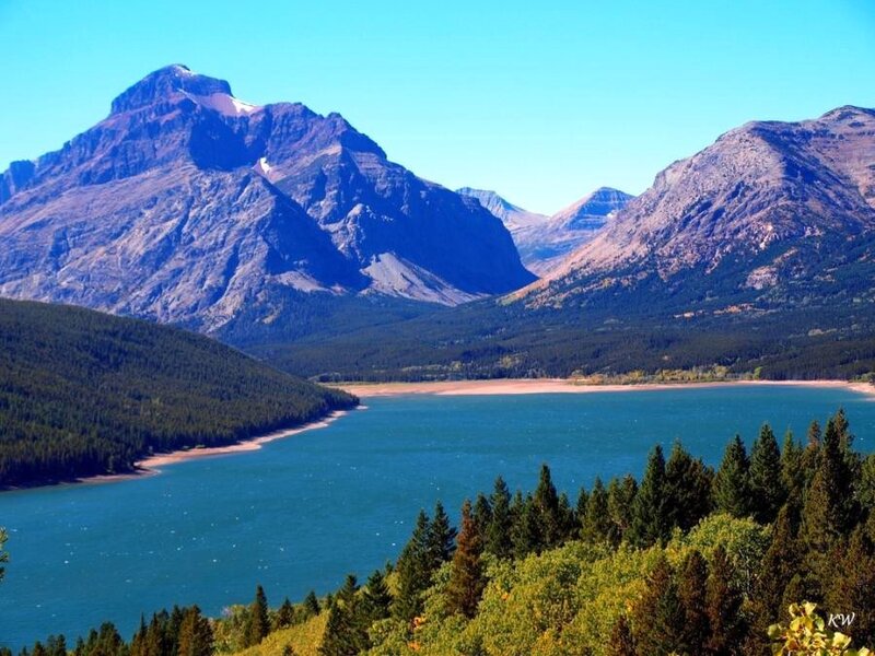 mountain lake landscape