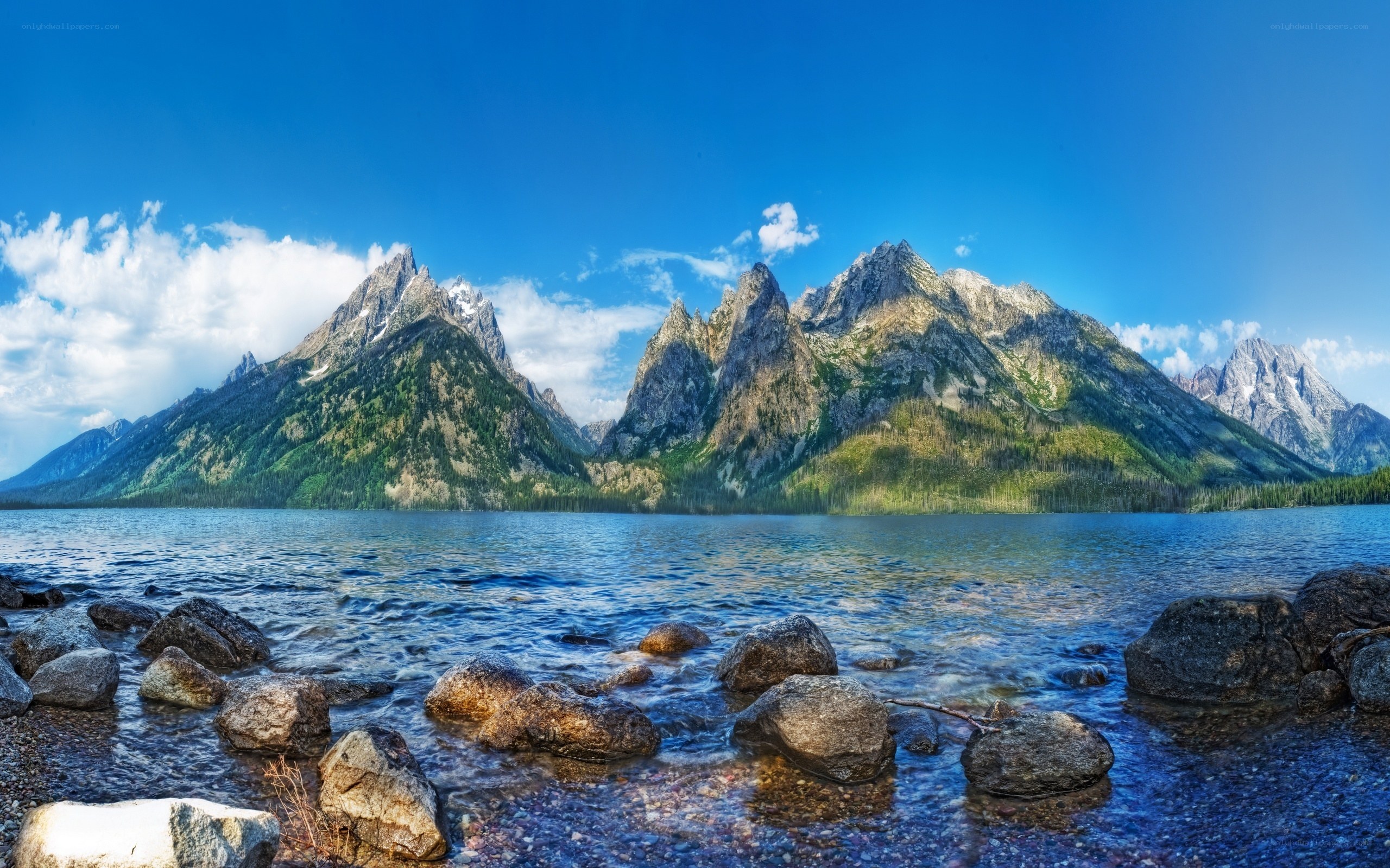 Mountain lake landscape