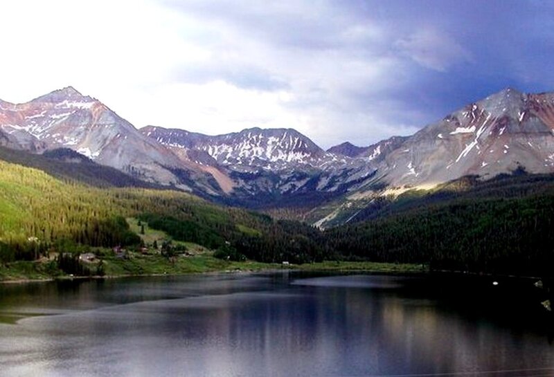 mountain lake landscape