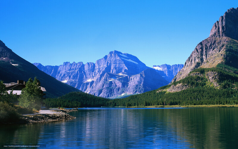 mountain lake landscape