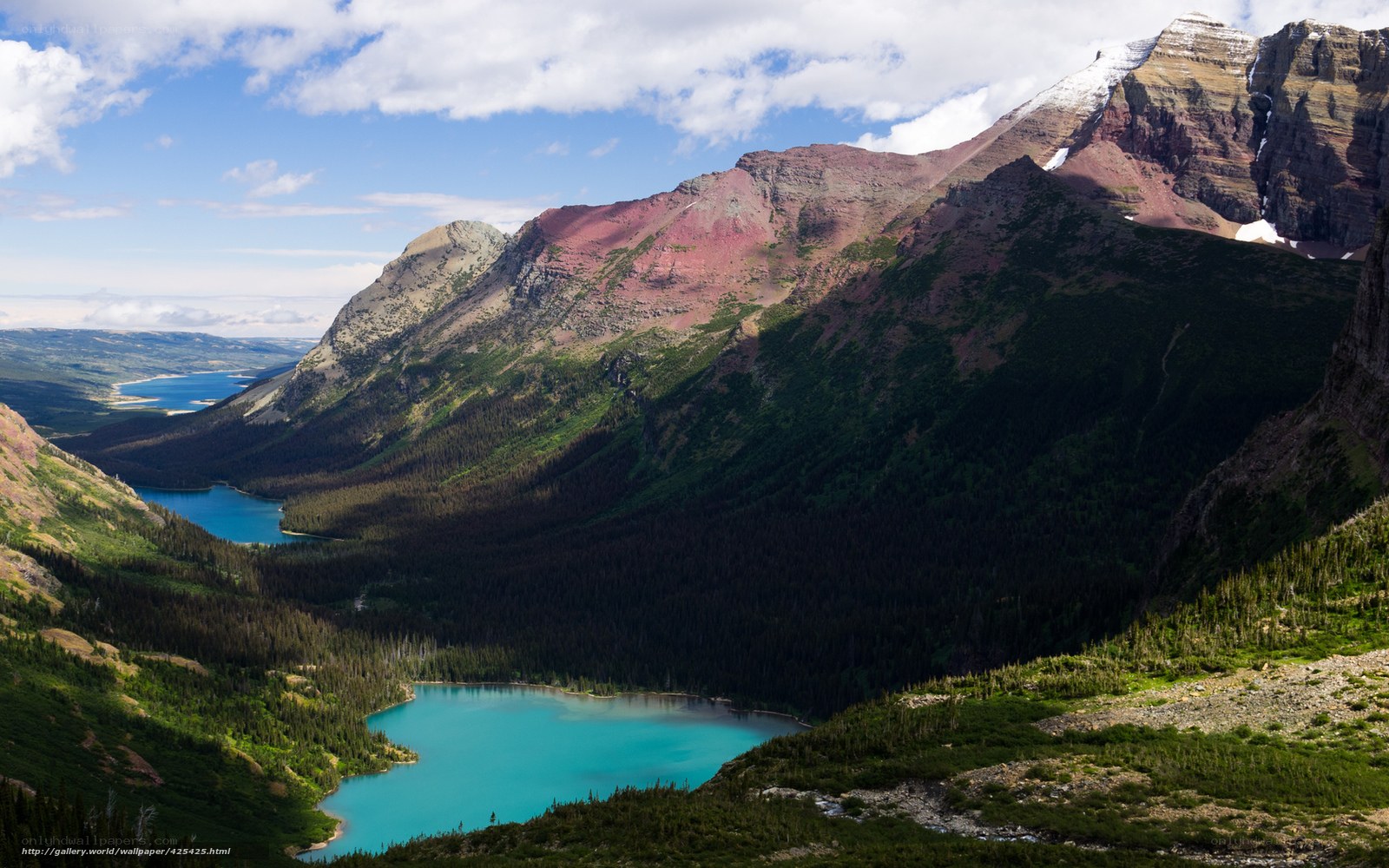 Mountain lake landscape