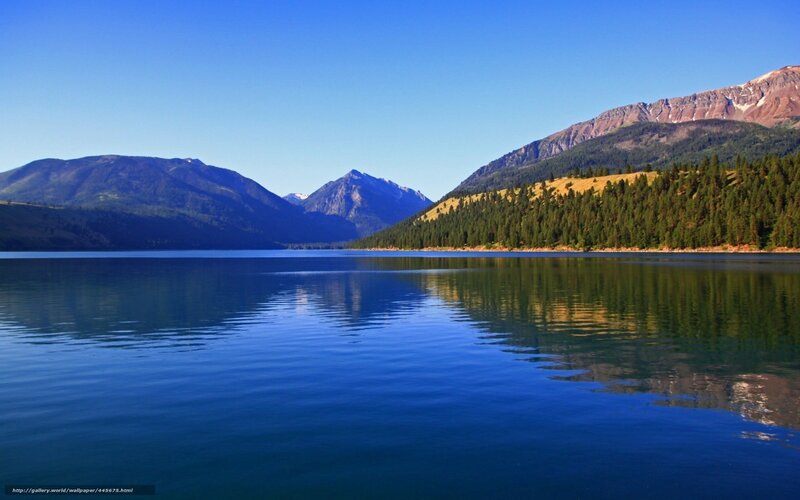 Mountain lake landscape