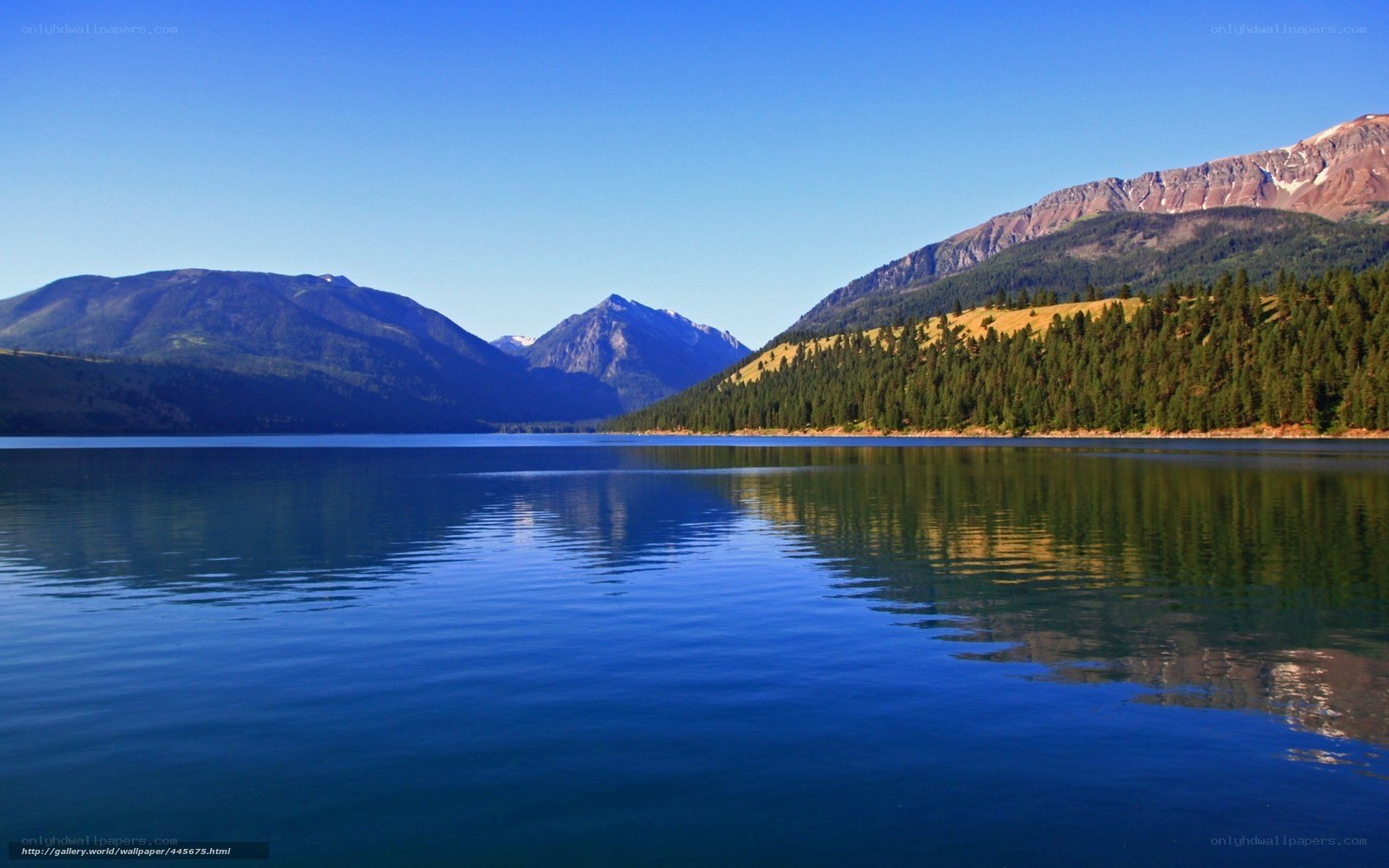 Mountain lake landscape