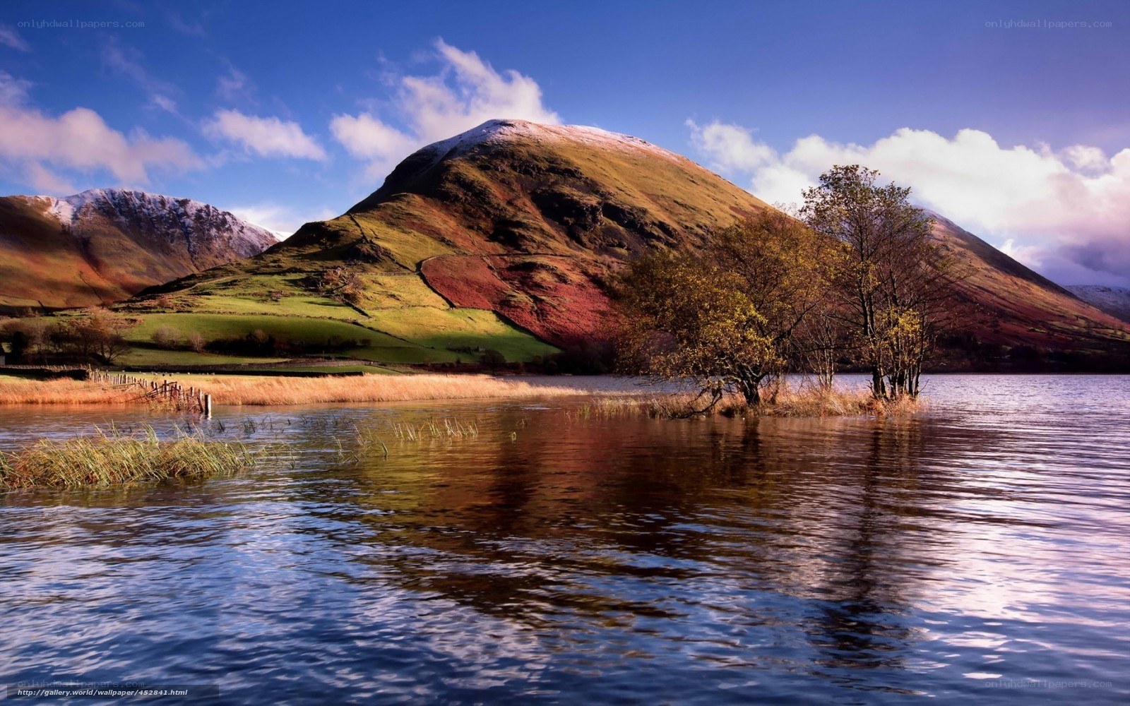 Mountain lake landscape