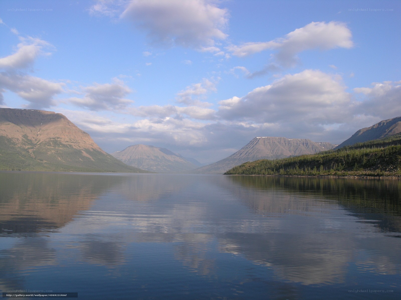 Mountain lake landscape