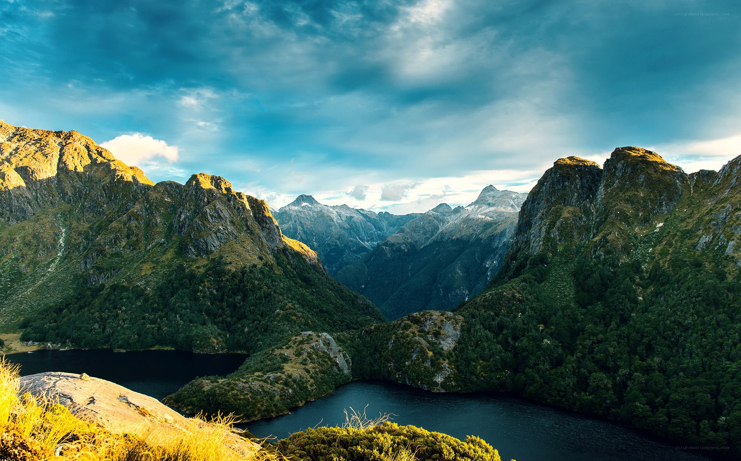 mountain lake landscape