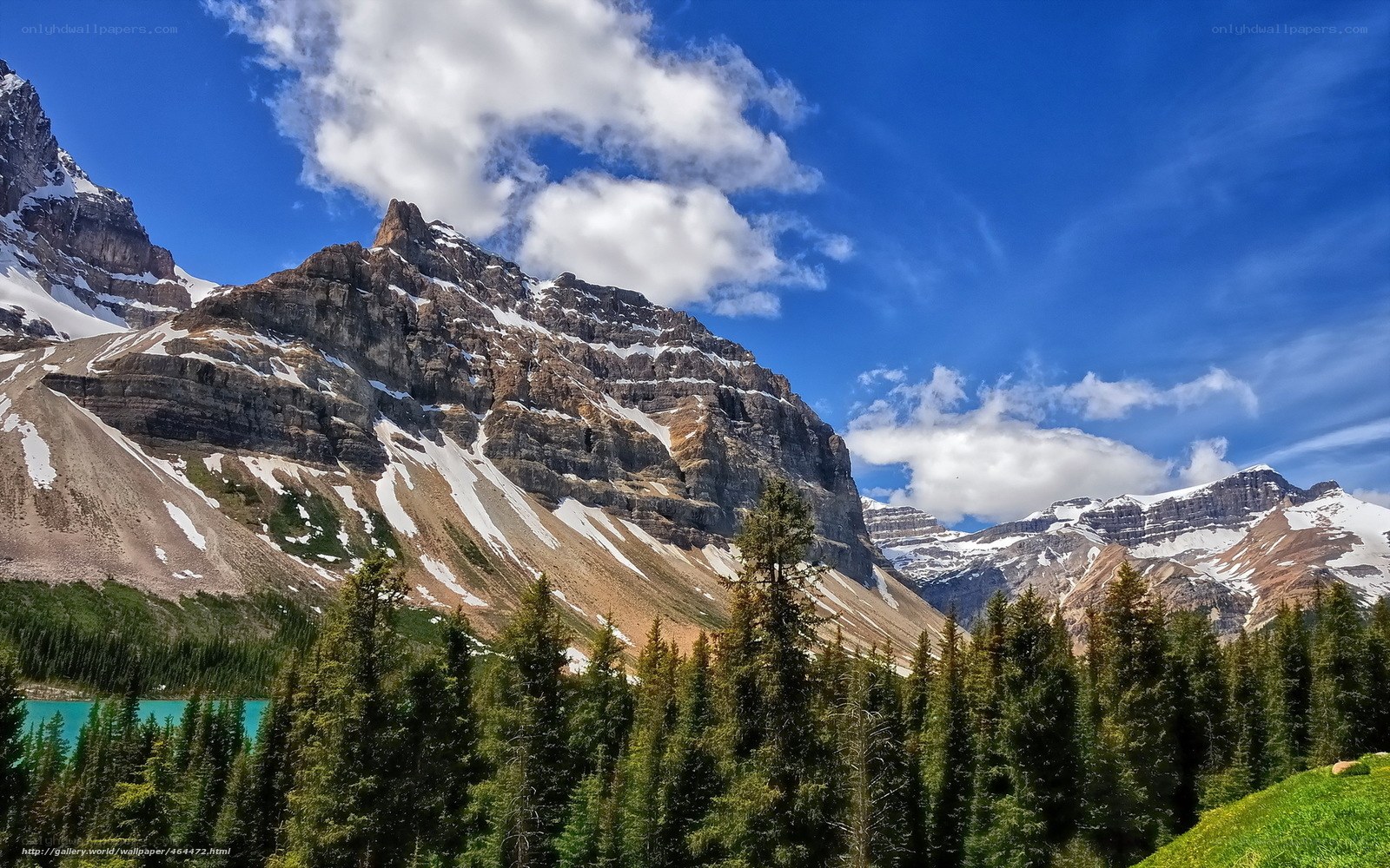 Mountain lake landscape