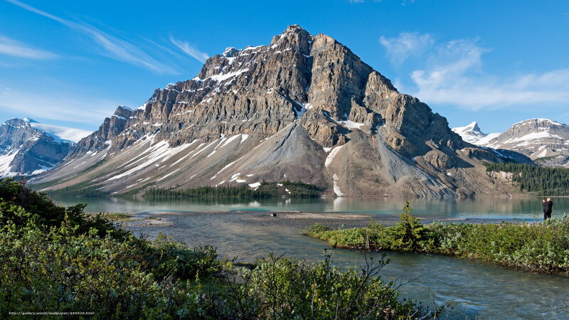Mountain lake landscape