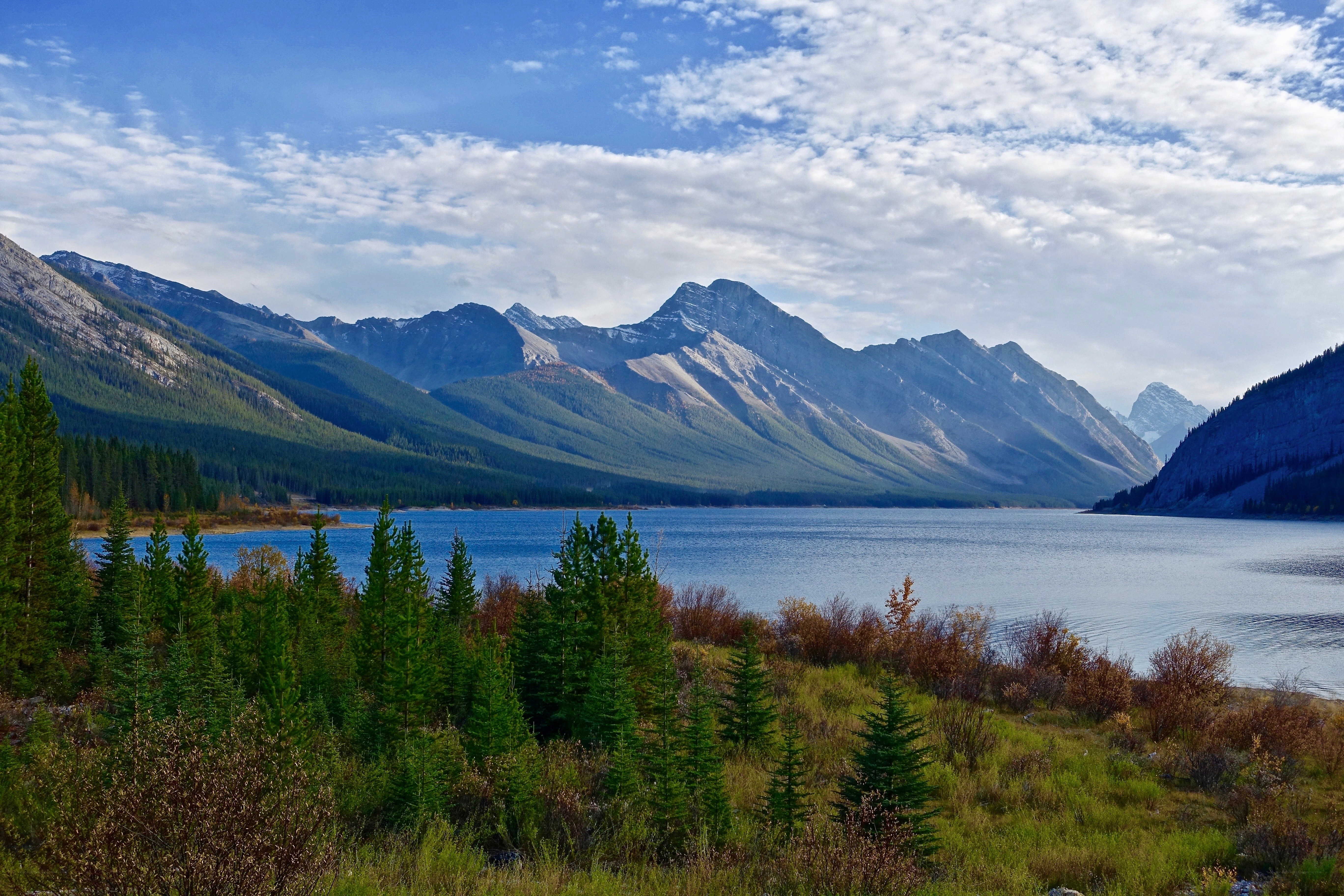 Mountain lake landscape