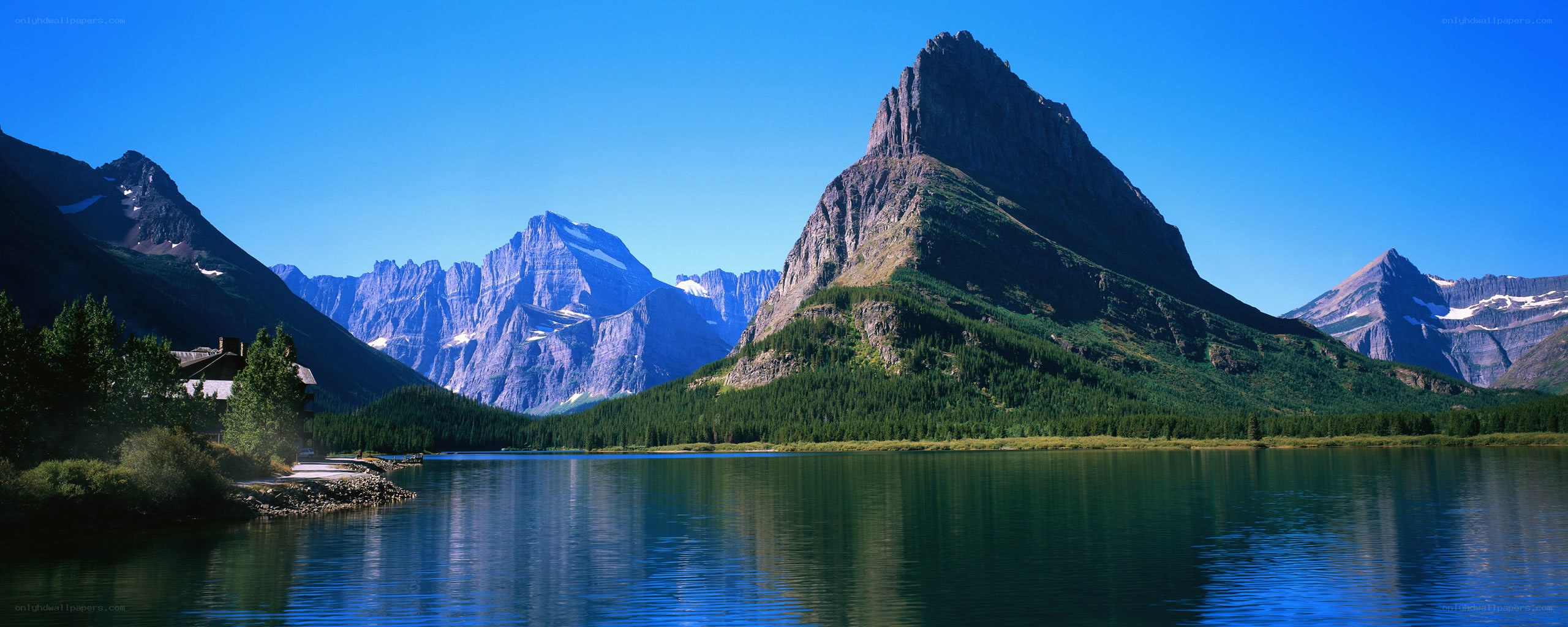 Mountain lake landscape