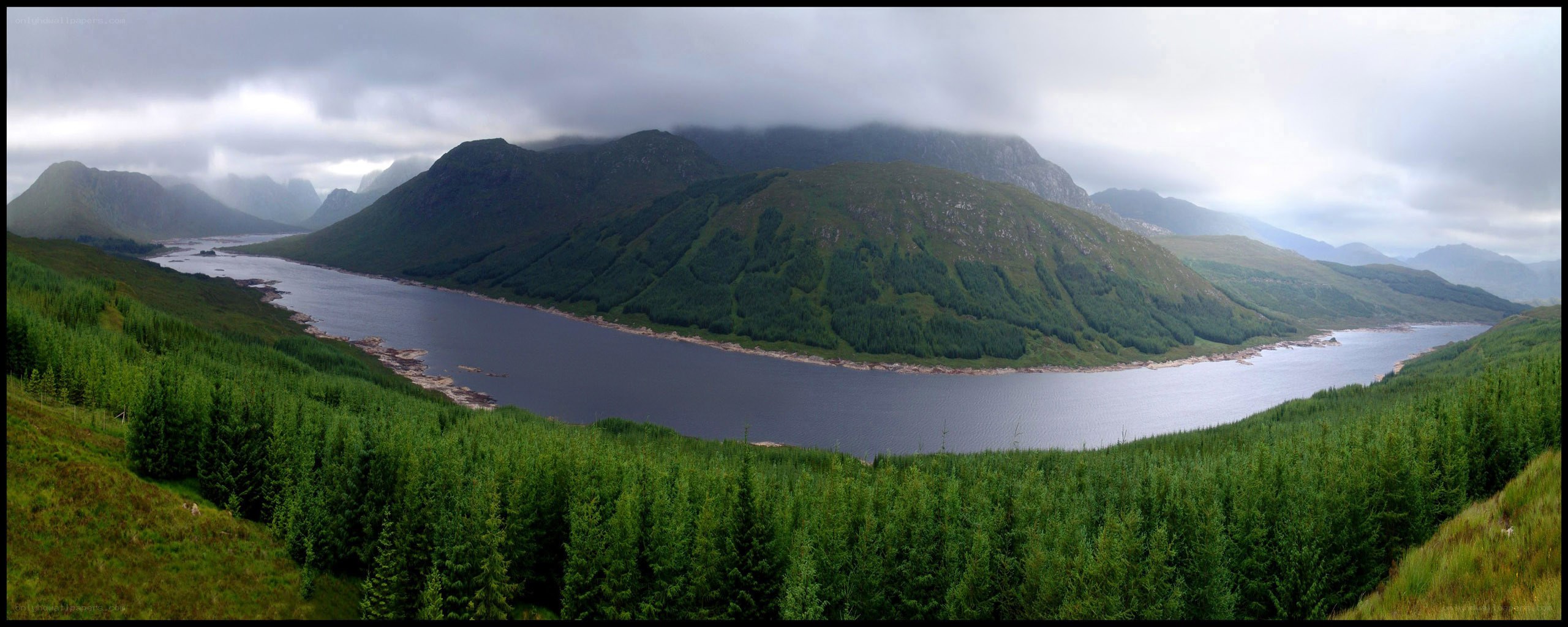 Mountain lake landscape