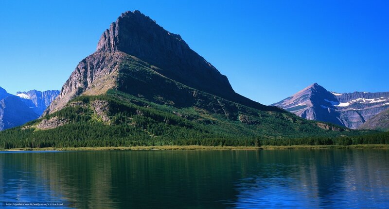 Mountain lake landscape