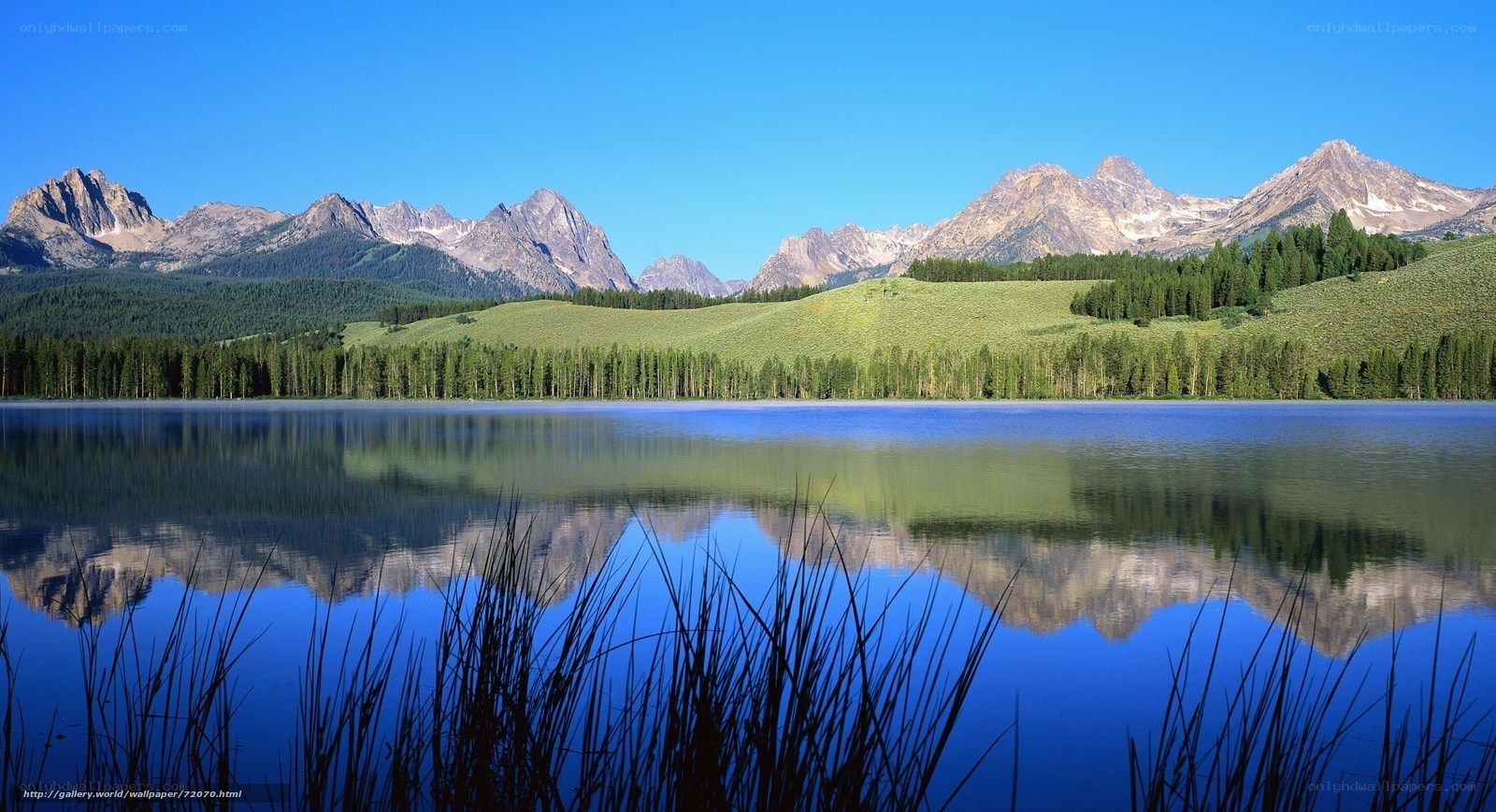 Mountain lake landscape