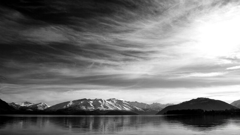 Mountain lake landscape