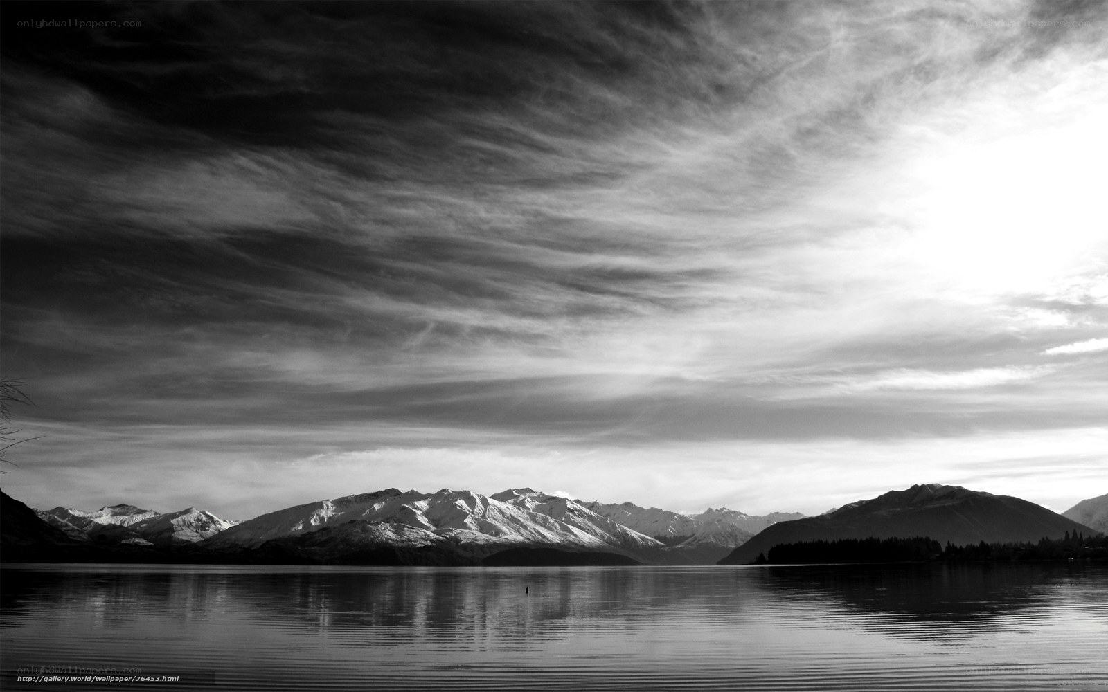 Mountain lake landscape