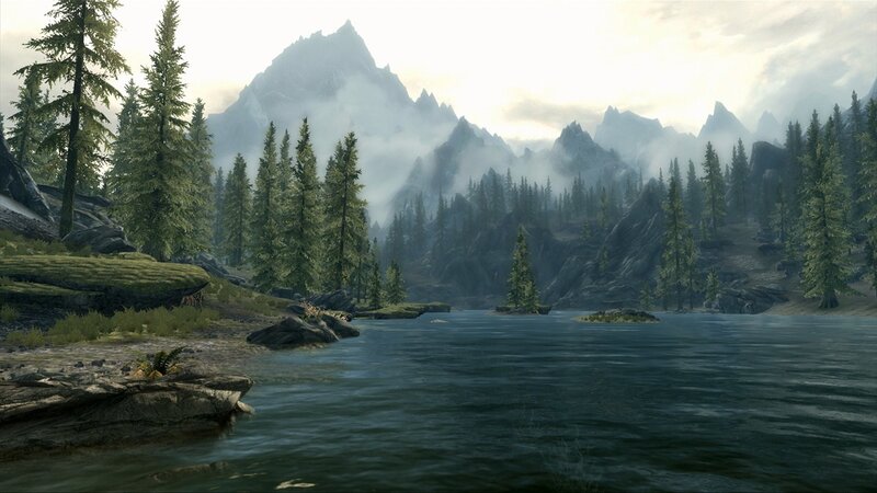 mountain lake landscape