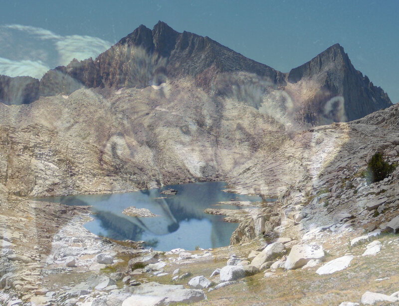 Mountain Lake Landscape — Blue, Serene, Afternoon, Photograph, Mountains, Rocks