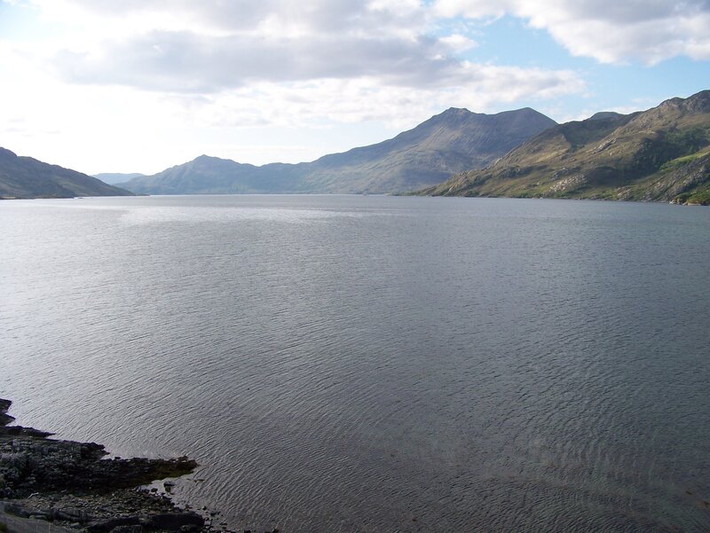 Mountain Lake Landscape — Blue, Serene, Afternoon, Photograph, Mountains, Water