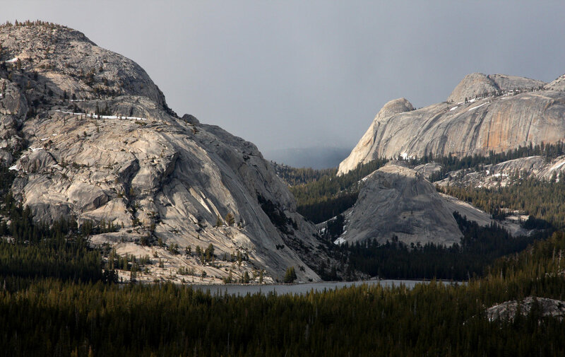 Mountain Lake Landscape — Gray, Serene