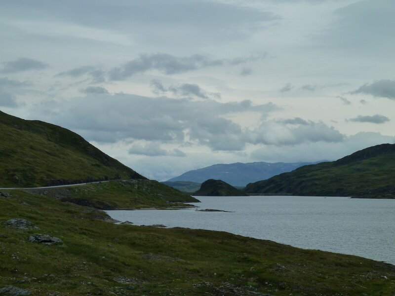 Mountain Lake Landscape — Green, Overcast