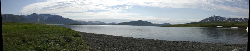 Mountain Lake Landscape — Green, Serene, Afternoon, Photograph, Mountains, Grass