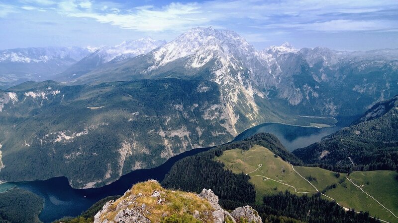 Mountain Lake Landscape — Sky, Blue
