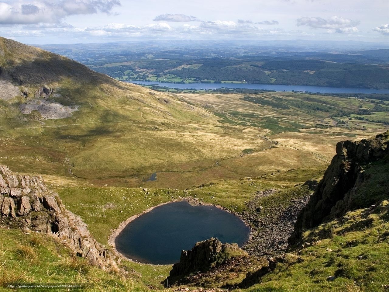 mountain lake landscape view