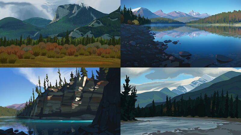 Mountain Lake Landscapes