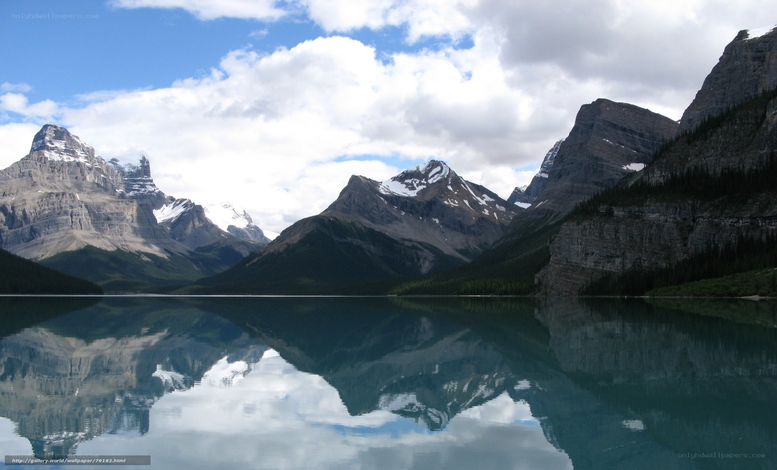 Mountain lake reflection