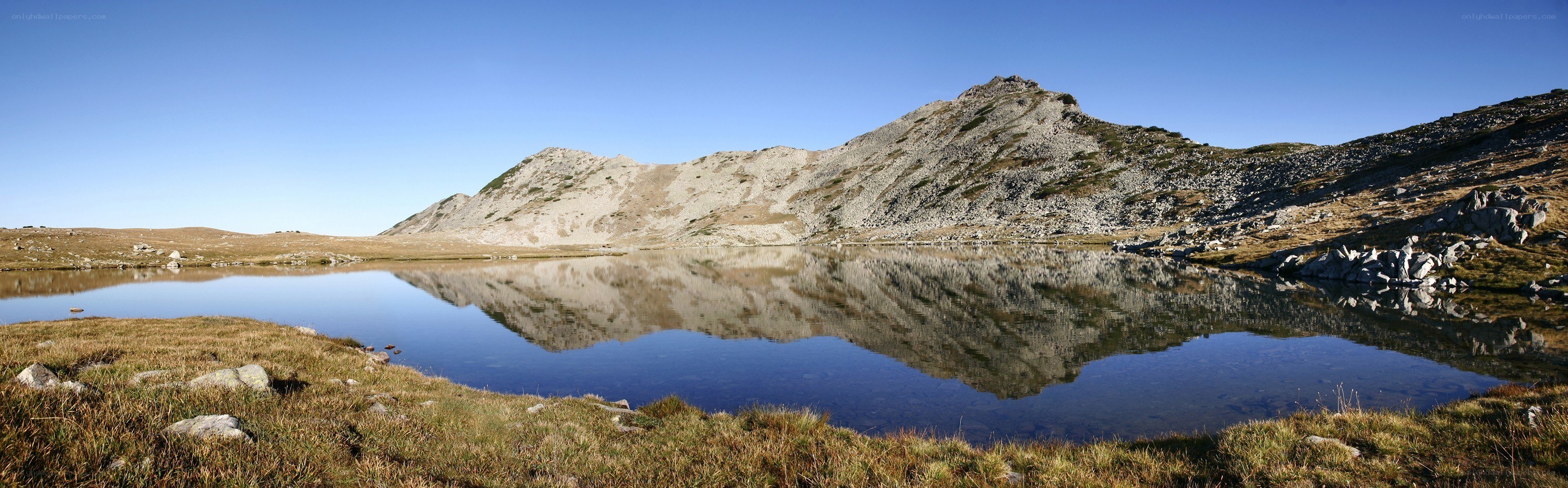 Mountain lake reflection