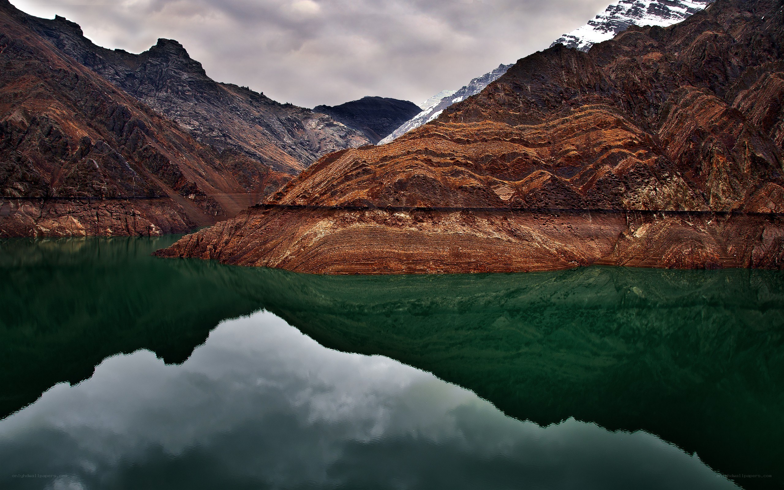 Mountain lake reflection