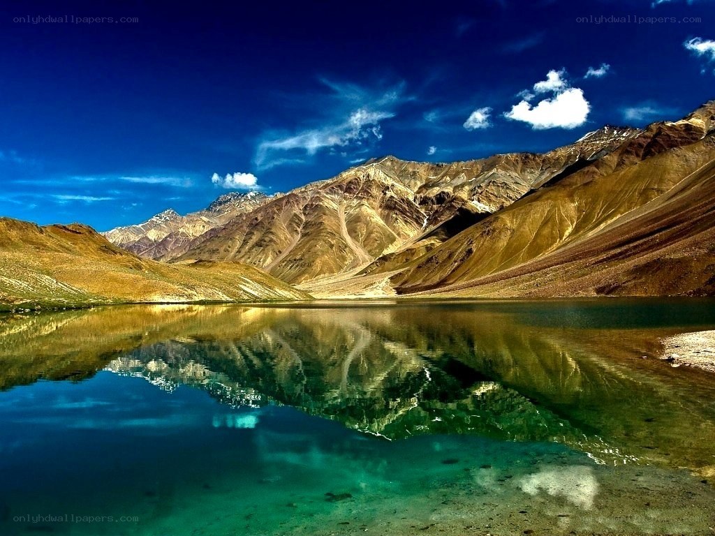 Mountain lake reflection