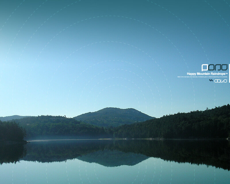 Mountain Lake Reflection — Blue, Serene, Morning, Photograph, Mountains, Forest, Green, Black