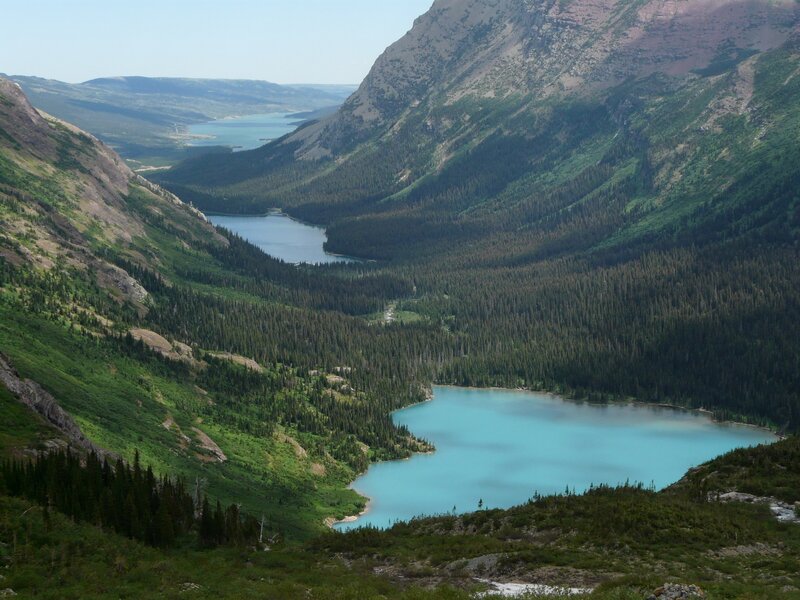 Mountain Lake Valley — Blue, Serene, Afternoon, Photograph, Forests, Mountains, Lakes