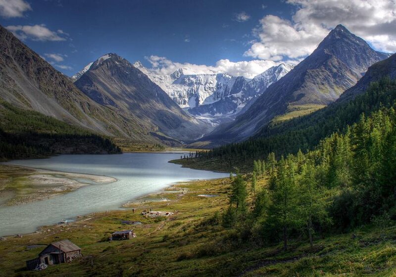 Mountain Lake Valley — Blue