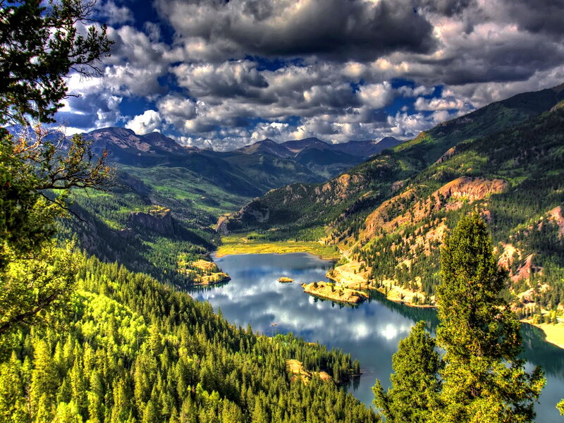 Mountain Lake Valley — Green, Dramatic, Afternoon, Photograph