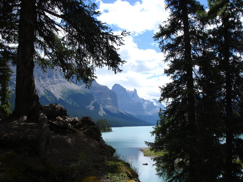 Mountain Lake View — Blue
