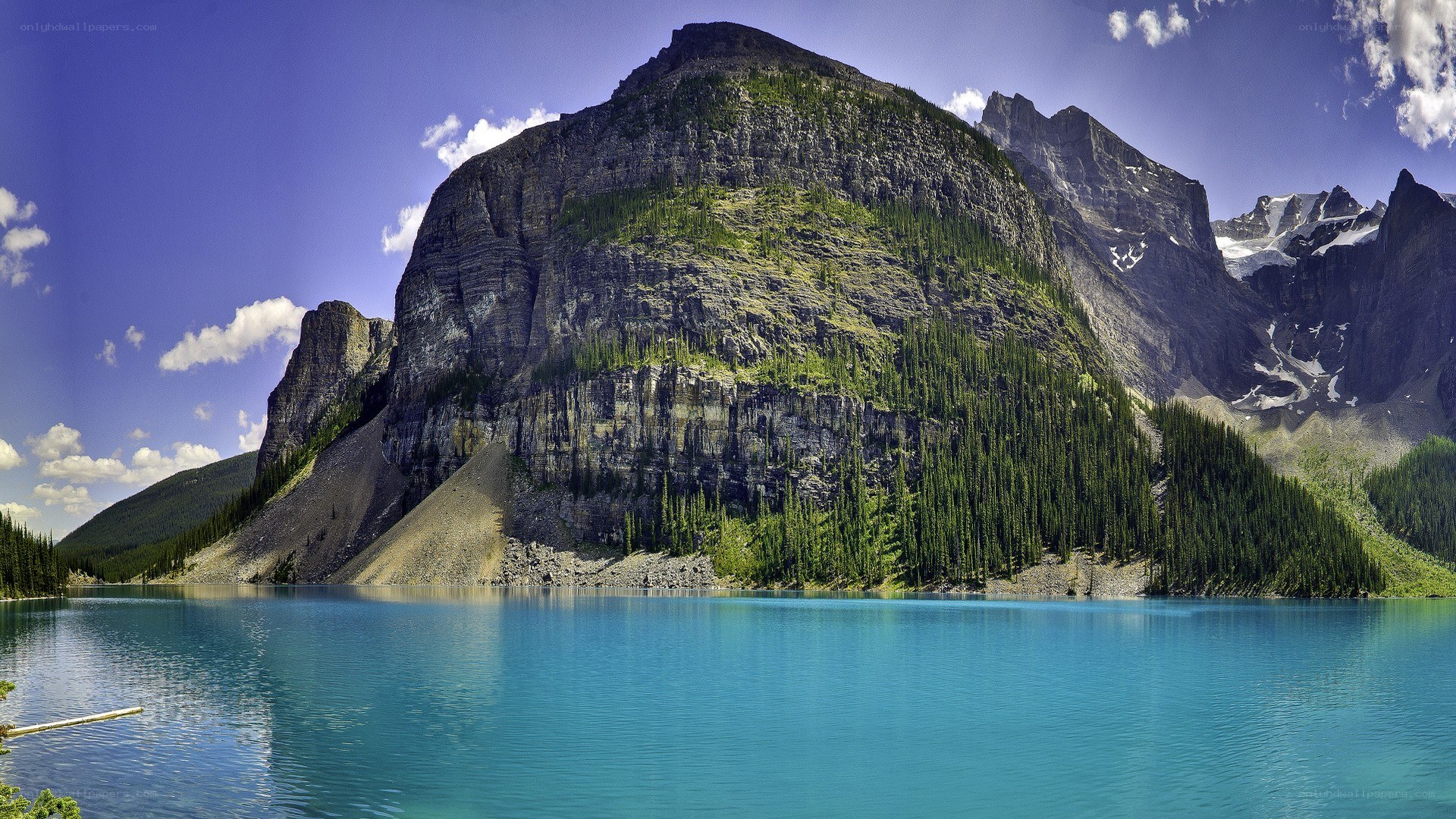 Mountain lake with turquoise water