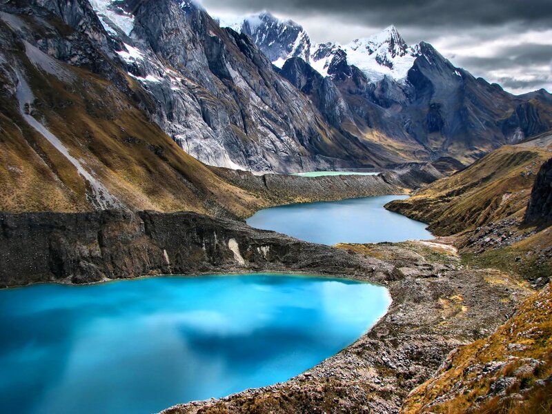 Mountain Lakes in Valley