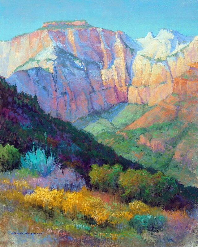 Mountain landscape at dawn